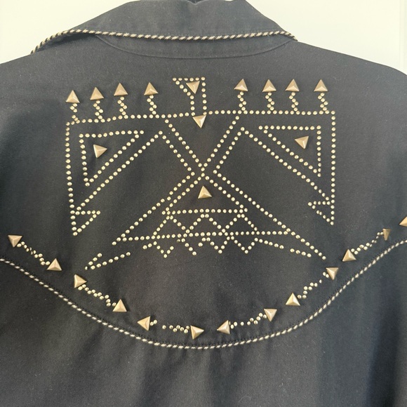 SCULLY | Black Snap front Western Shirt - Size medium - Picture 7 of 12